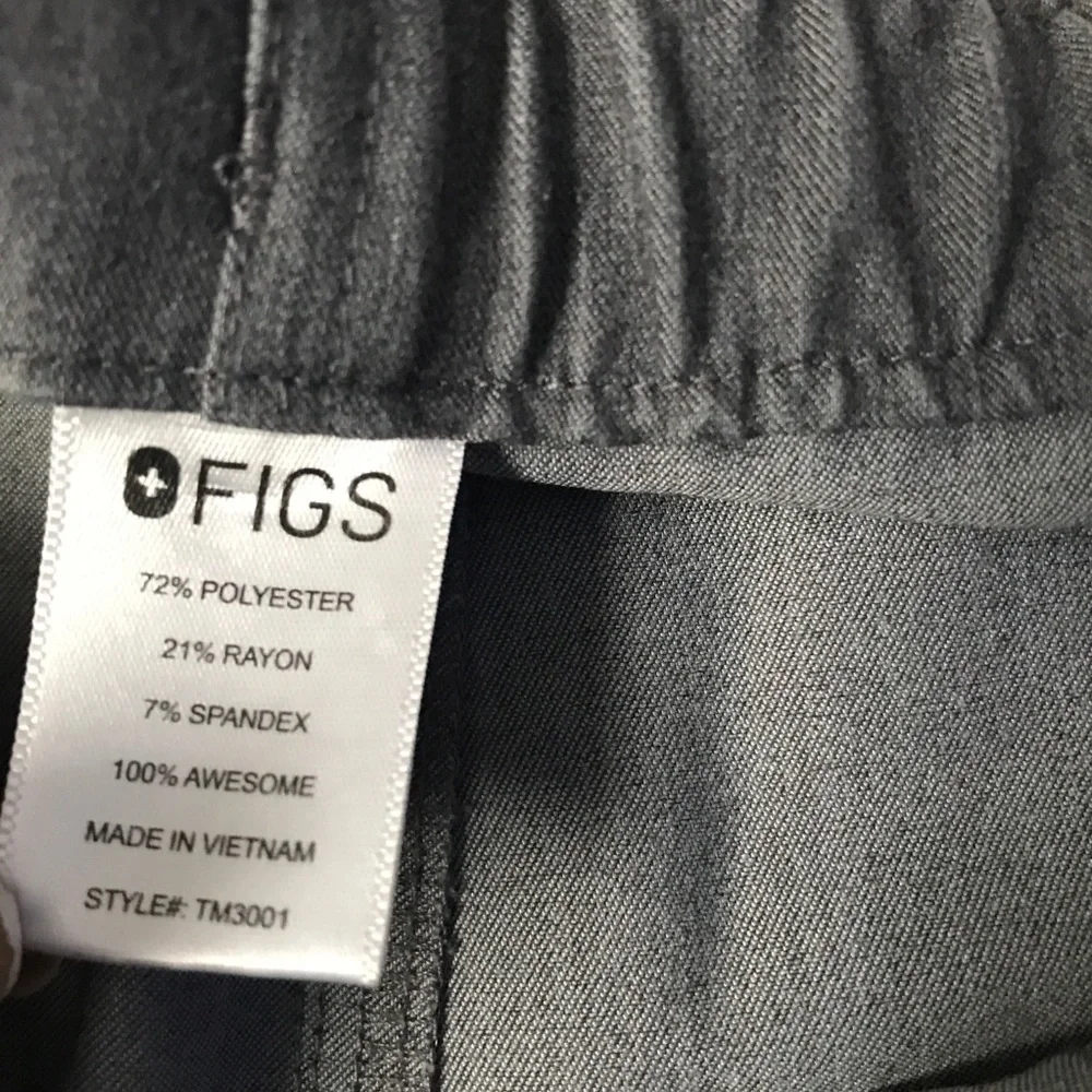 FIGS AXIM GRAY CARGO POCKET STRAIGHT LEG PANTS MENS MEDIUM
